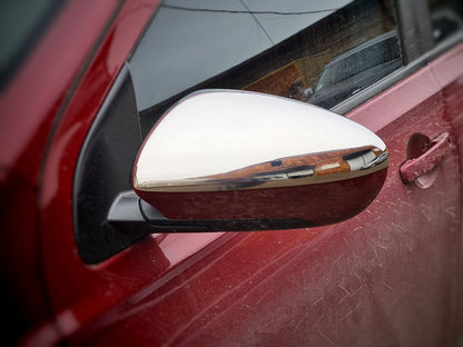 Mirror Covers (2 pcs, Stainless Steel) for Nissan Qashqai 2007-2010 - image 3