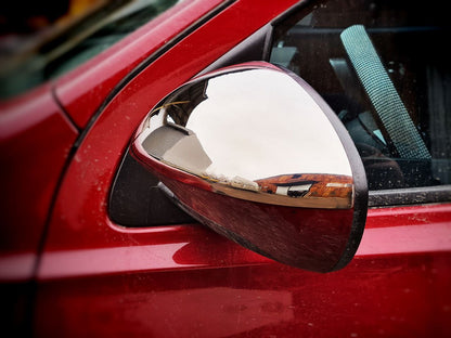 Mirror Covers (2 pcs, Stainless Steel) for Nissan Qashqai 2010-2014 - image 3