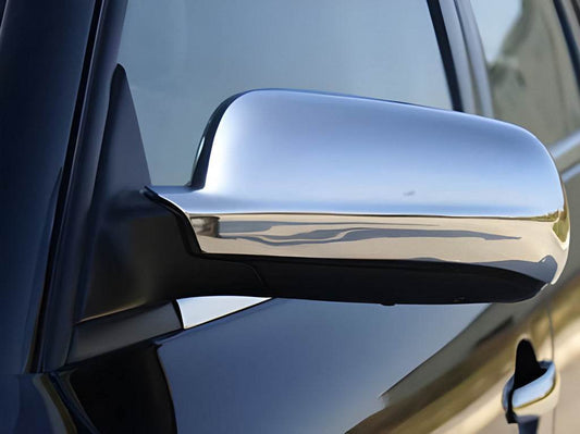 Covers for mirrors 1995-2005 (2 PCs, stainless steel) for Volkswagen Sharan 1995-2010 - Reelken Auto