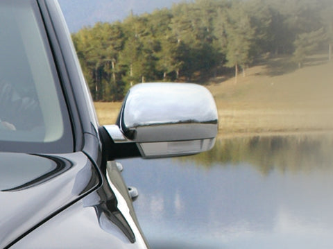 Covers for mirrors 2003-2007 (2 PCs, stainless steel) for Volkswagen Touareg 2002-2010 - image 2
