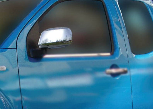 Covers for mirrors (2 pcs, stainless steel.) for Nissan Pathfinder R51 2005-2014 - Reelken Auto