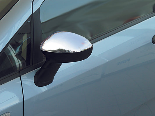 Mirror Covers (2 pcs, Stainless Steel) for Fiat Linea 2006-2018 - image 1