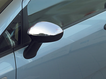 Mirror Covers (2 pcs, Stainless Steel) for Fiat Linea 2006-2018 - image 1