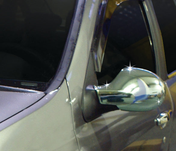 Mirror Covers (2 pcs, Stainless Steel) for Renault Symbol 2008-2013 - image 4