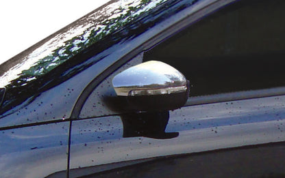 Mirror Covers (2 pcs, Stainless Steel) for Volkswagen Scirocco 2008-2017 - image 1