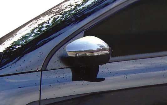 Mirror Covers (2 pcs, Stainless Steel) for Volkswagen Scirocco 2008-2017 - image 1