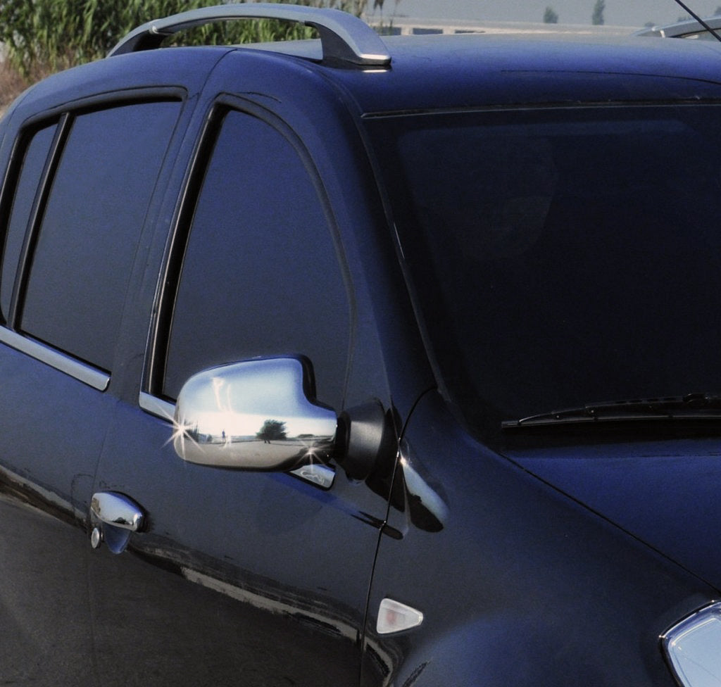 Chrome Mirror Covers (2 pcs) for Dacia Logan MCV 2004-2014 - image 1