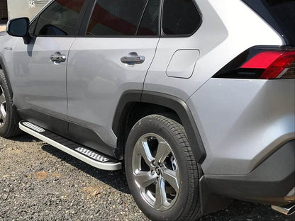 Side sills Tayga V2 (2 pieces, aluminum) for Toyota Rav 4 2019- - Reelken Auto