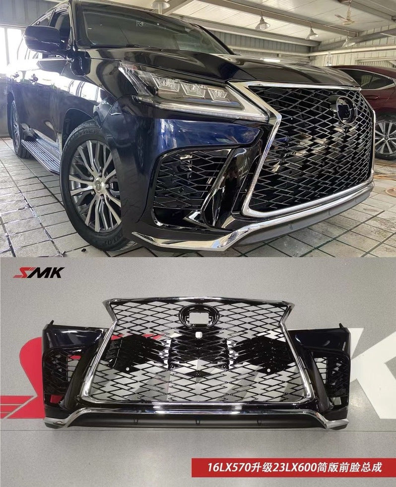 Front bumper in the style of LX600 2024 (for 2016-2021) for Lexus LX570/450d - image 1