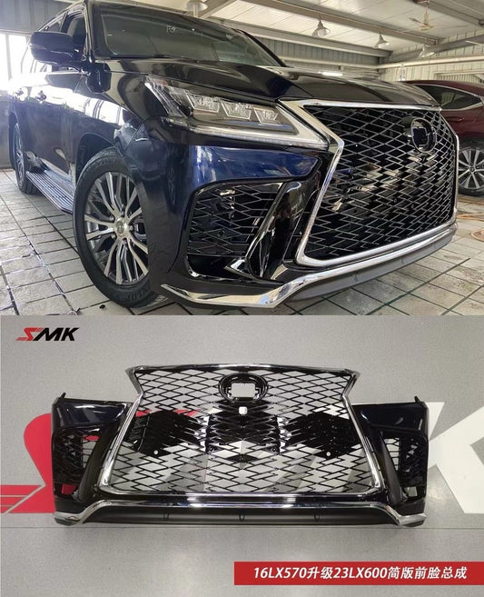 Front bumper in the style of LX600 2024 (for 2016-2021) for Lexus LX570/450d - image 1