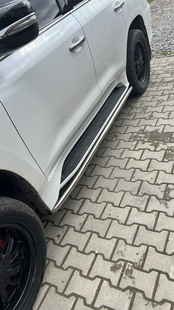 Side steps 2015-2022 (stainless steel) for Lexus LX570/450d 2008-2022 - image 1