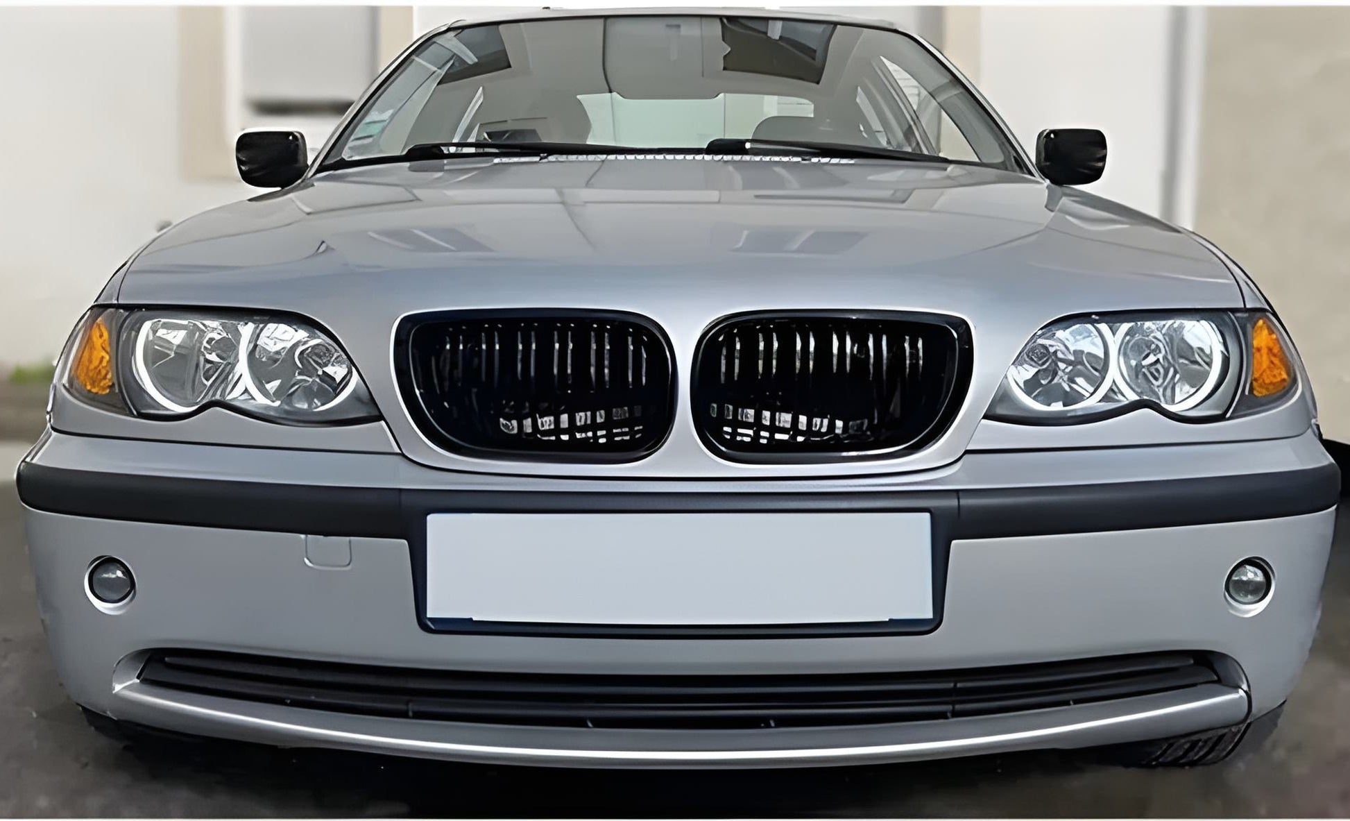 Kidneys M-Look DPT (2001-2005, Gloss Black) for BMW 3 Series E-46 1998-2006 - image 1
