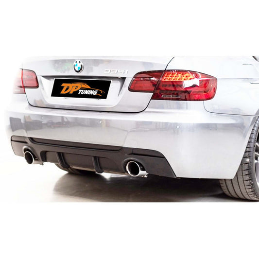 DPT rear bumper diffuser (for M Technic E92, gloss black) for BMW 3 series E-90/91/92/93 2005-2011 - image 1