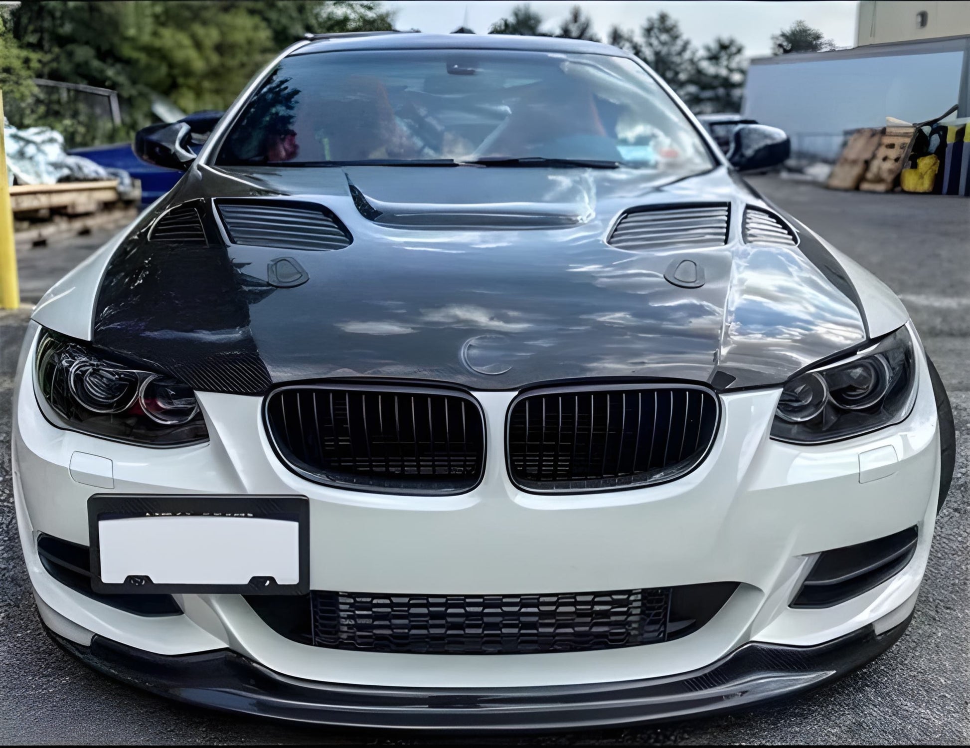 Front Bumper Lip RK-Style for E92/E93 2010-2012 M-Sport, Carbon for BMW 3 Series E-90/91/92/93 2005-2011 - image 2