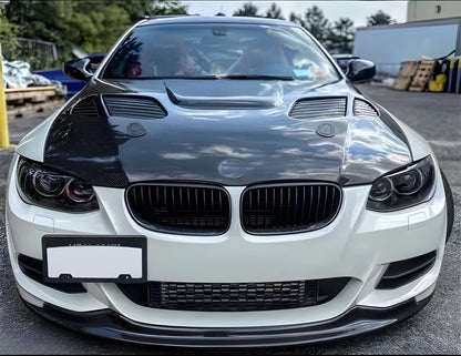 Front Bumper Lip RK-Style for E92/E93 2010-2012 M-Sport, Carbon for BMW 3 Series E-90/91/92/93 2005-2011 - image 2