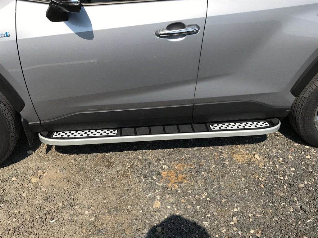 Side sills Tayga V2 (2 pieces, aluminum) for Toyota Rav 4 2019- - Reelken Auto