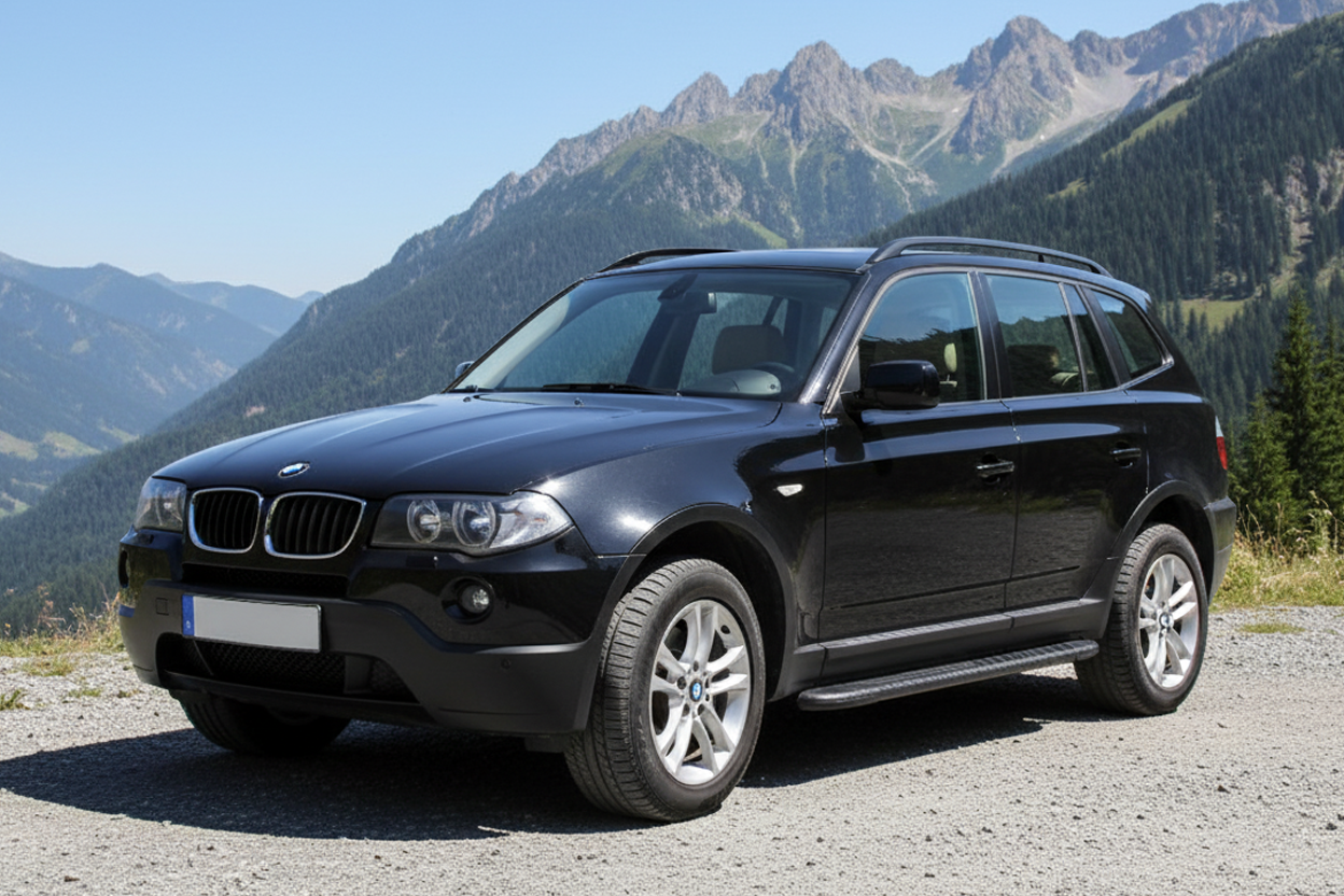 Side Steps Bosphore Black (2 pcs, Aluminum) for BMW X3 E-83 2003-2010 - image 4