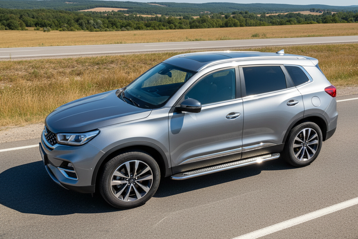 Side Steps Maydos V2 (2 pcs, Aluminum) for Chery Tiggo 7 2020- - image 1