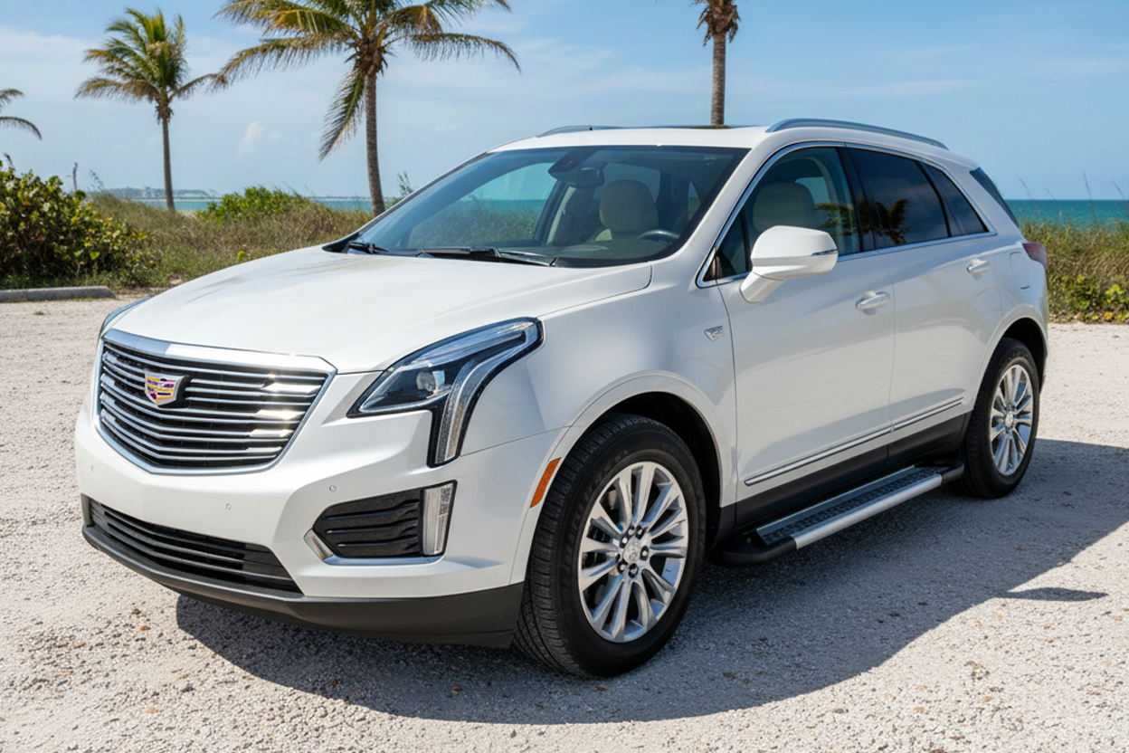 Side Steps New Vision Grey (2 pcs, Aluminum) for Cadillac XT5 2016- - image 1