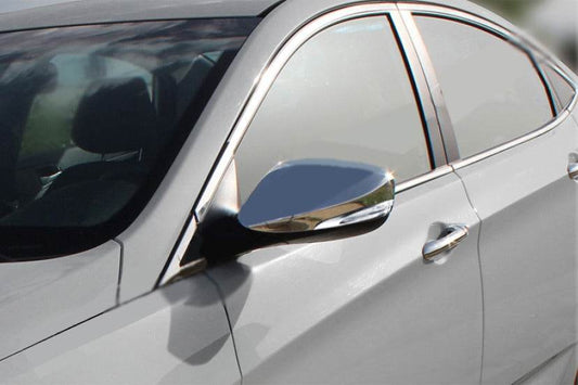 Covers for mirrors without repeater (2 PCs, stainless.) for Hyundai Elantra (MD/UD) 2011-2015 - Reelken Auto