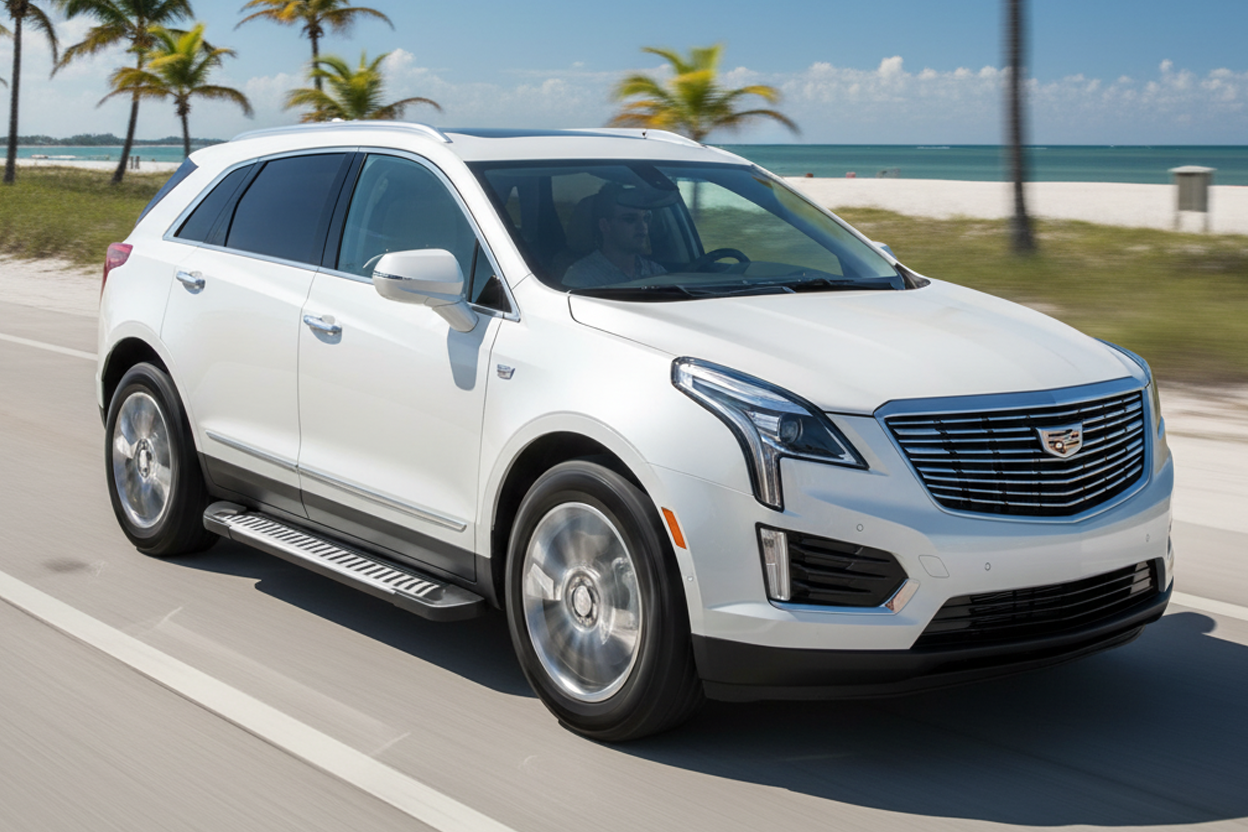 Side Steps Line (2 pcs, Aluminum) for Cadillac XT5 2016- - image 1