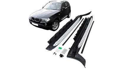 Cixtai side sills (2 pcs., Aluminum) for BMW X3 E-83 2003-2010 - Reelken Auto