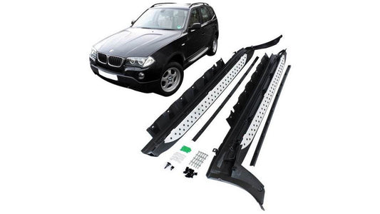 Cixtai side sills (2 pcs., Aluminum) for BMW X3 E-83 2003-2010 - Reelken Auto