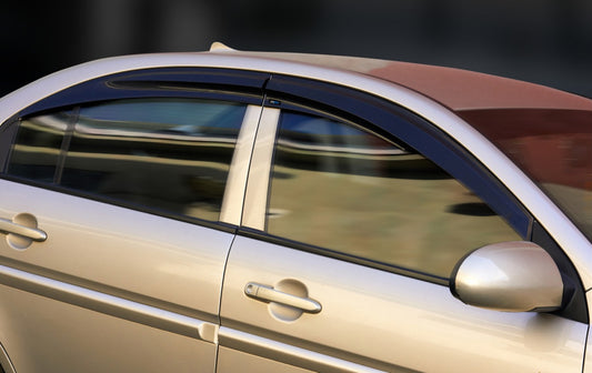Window Deflectors (4 pcs, Sunplex Sport) for Hyundai Accent 2006-2010 - image 1
