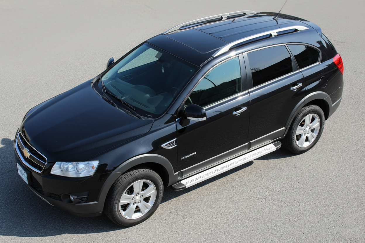 Side Steps Maya V2 (2 pcs, Aluminum) for Chevrolet Captiva 2006-2019 - image 1