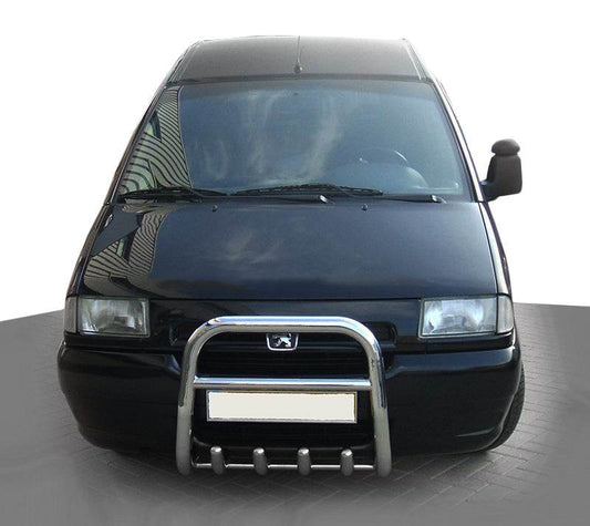 QT006 the bumper guard (stainless) for Citroen Jumpy 1996-2007 - Reelken Auto