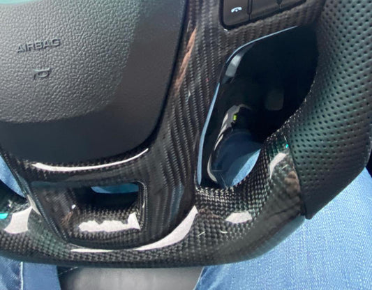 Complete anatomical steering wheel (carbon) for Ford Explorer 2019- - image 2