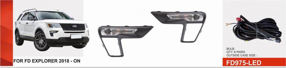 A set of fog lights for Ford Explorer 2019↗︎ - Reelken Auto