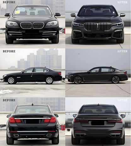 Facelift Kit to G12 M760 (with trunk lid and rear fender replacement) for BMW 7 Series F01/F02 2008-2015 - image 129