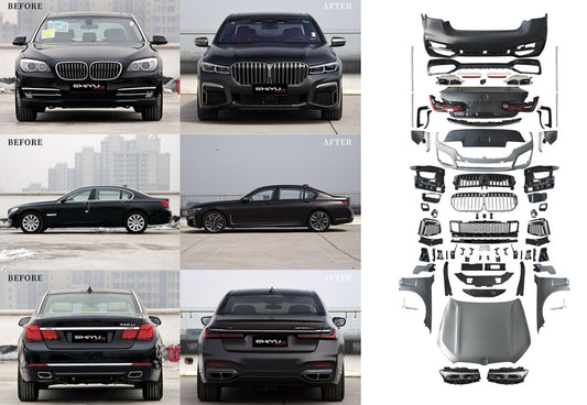 Facelift Kit to G12 M760 (with trunk lid and rear fender replacement) for BMW 7 Series F01/F02 2008-2015 - image 1