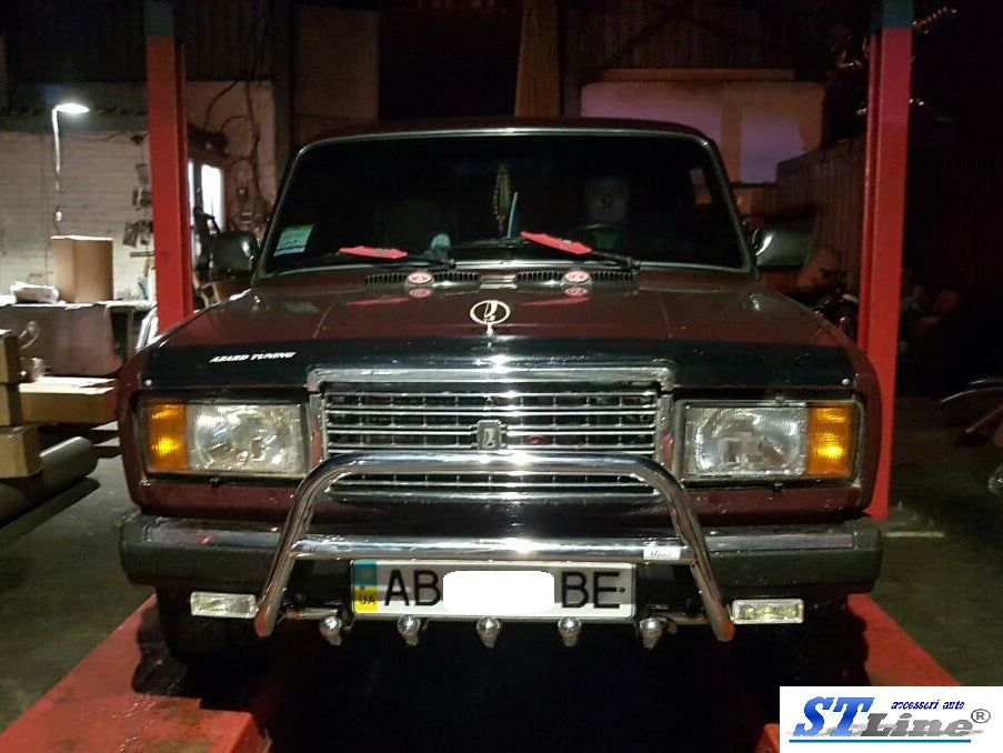 Bull Bar WT003 (42mm, Stainless Steel) for VAZ 2107 1982-2012 - image 2