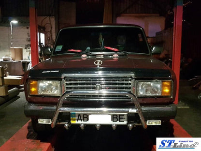 Bull Bar WT003 (42mm, Stainless Steel) for VAZ 2107 1982-2012 - image 2