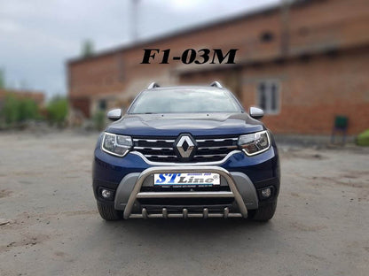 Kengurâtnik without inscription WT003 (stainless) for Dacia Duster 2018-2024 - Reelken Auto