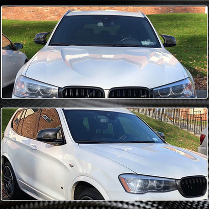 Mirror Covers M-Look (2014-2018, Carbon) for BMW X3 F25 2011-2018 - image 3