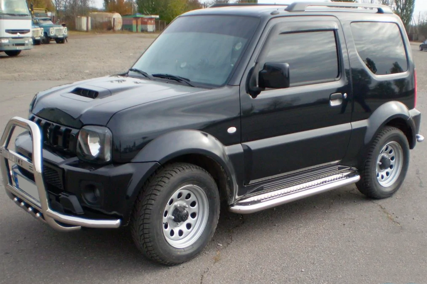 Bull Bar QT007-Exclusive (with lettering, stainless steel) for Suzuki Jimny 1998-2018 - image 6