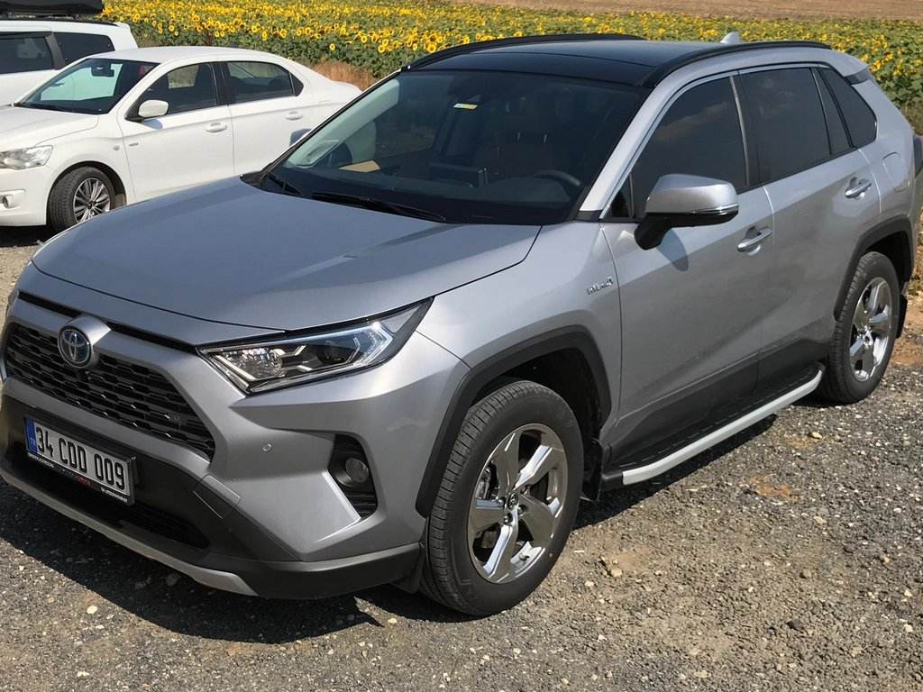 Lateral platforms Fullmond (2 pieces, aluminum) for Toyota Rav 4 2019- - Reelken Auto