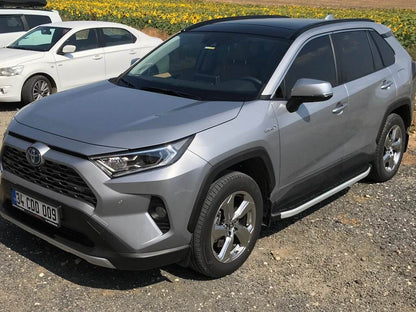 Lateral platforms Fullmond (2 pieces, aluminum) for Toyota Rav 4 2019- - Reelken Auto