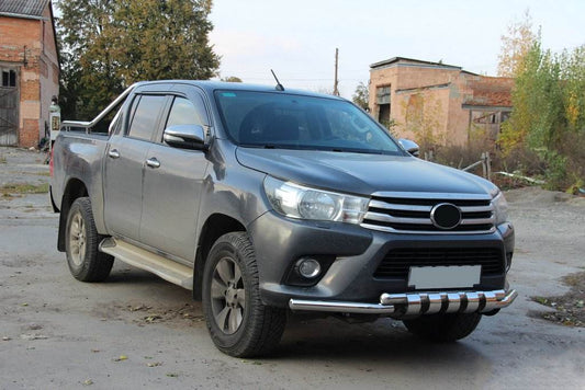 Front protection F3-34 (stainless) for Toyota Hilux 2015↗ - Reelken Auto
