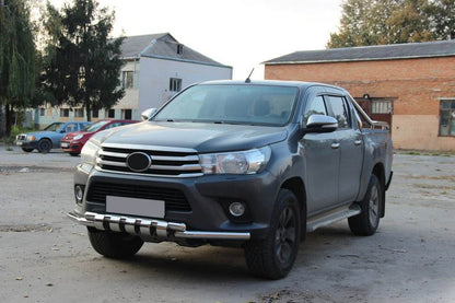 Front protection F3-34 (stainless) for Toyota Hilux 2015↗ - Reelken Auto