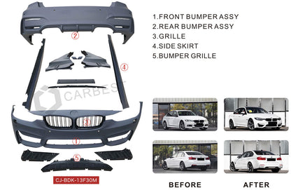 Body kit without fenders (F80 M3) for BMW 3 Series F-30/31/34 2012-2019 - image 9