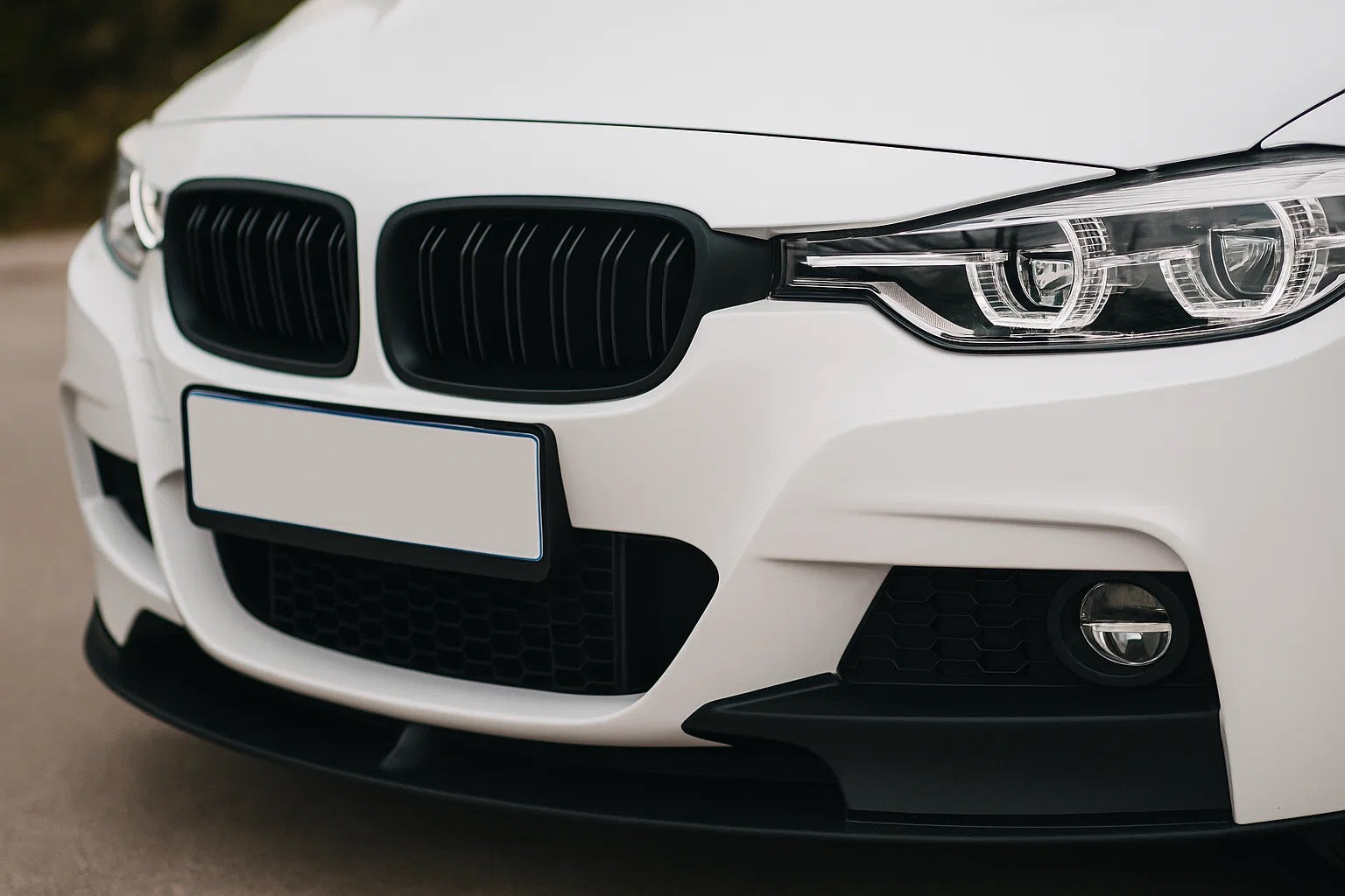 Kidneys M-Look (Black Matte) for BMW 3 Series F-30/31/34 2012-2019 - image 1