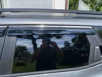 Window Deflectors with Chrome Trim Niken Luxury (4 pcs) for Dacia Duster 2024- - image 4