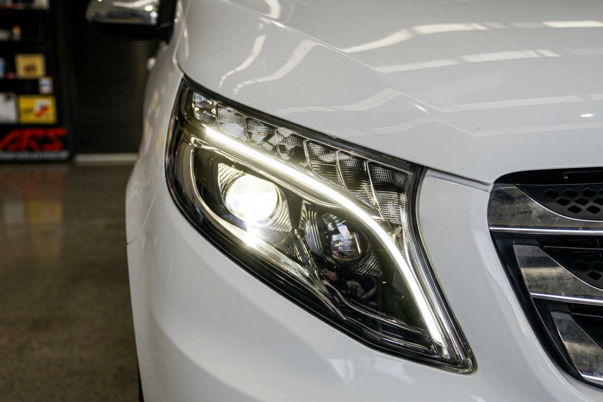 Front headlights V-Class design LED (for Vito, set of 2) for Mercedes Vito/V-class W447 2014- - image 1
