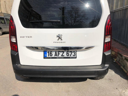 Stainless steel trim above license plate for Peugeot Partner/Rifter 2019- - image 3