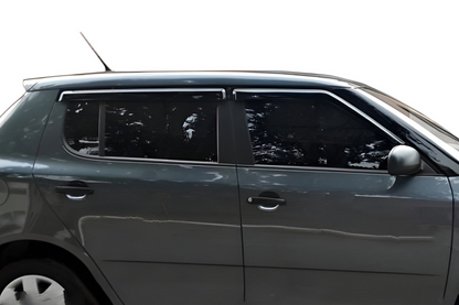 Window Deflectors HB (4 pcs, HIC) for Skoda Fabia 2007-2014 - image 1