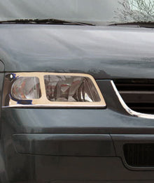 Overlays on front lights (2 PCs, stainless steel) for Volkswagen T5 Transporter 2003-2010 - image 1